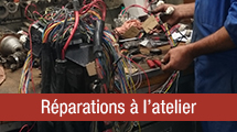 Réparations à l'atelier